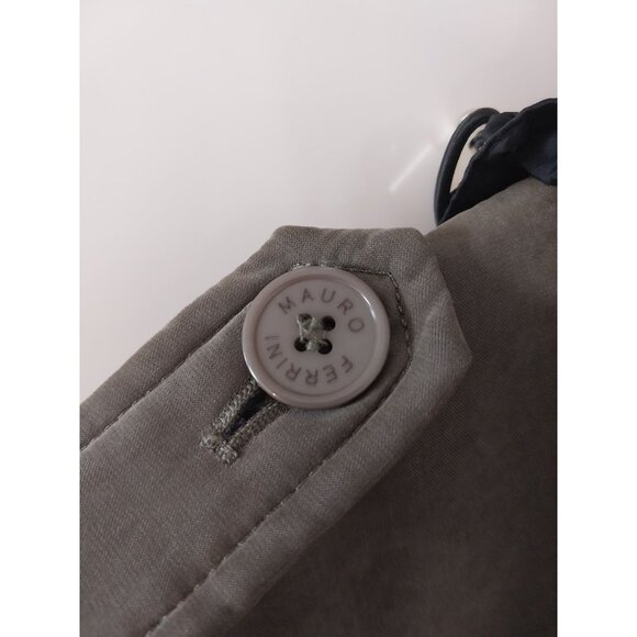 Mauro Ferrini Olive Green Faux Suede Utility Jacket Men's Sz XXL - Picture 7 of 16